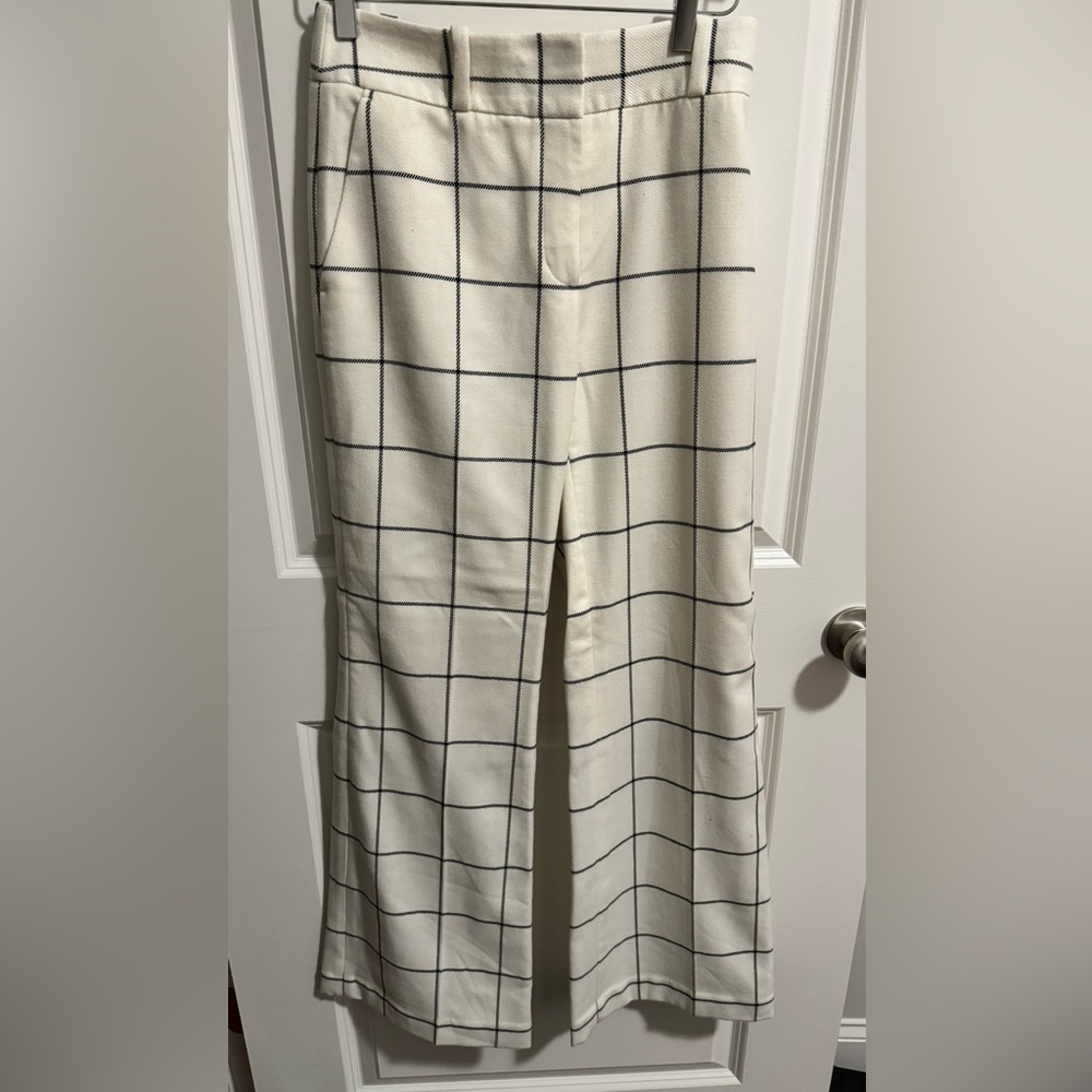 Tory Burch Holt Window Pane Trousers Size 2